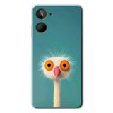 Realme 10 4G Uyumlu Şaşkın Hayvan Baskılı Silikon Kılıf