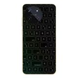 Realme 11 4G Uyumlu Klavye Tuşları Baskılı Silikon Kılıf