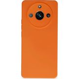 Realme 11 Pro Kılıf Nano İçi Kadife Silikon - Turuncu