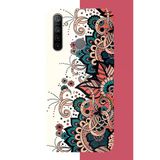Realme 5İ - 6İ - C3 Uyumlu Etnik Çiçek Deseni Baskılı Silikon Kılıf