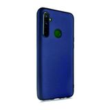 Realme 5i İle Uyumlu Kılıf Kamera Korumalı Silikon Rubber Arka Kapak Lacivert