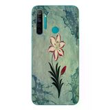 Realme 5i Uyumlu Çiçek Deseni Baskılı Silikon Kılıf