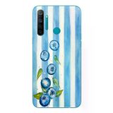 Realme 5i Uyumlu Yaban Mersinleri Baskılı Silikon Kılıf