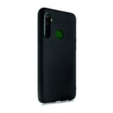 Realme 6i İle Uyumlu Kılıf Kamera Korumalı Silikon Rubber Arka Kapak Siyah