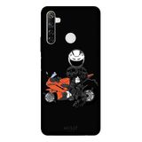 Realme 6i İle Uyumlu Siyah Cool Rider Desenli Silikon Kılıf