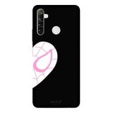 Realme 6i İle Uyumlu Siyah Spider-Woman Desenli Silikon Kılıf