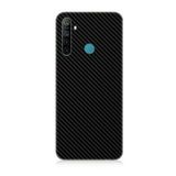 Realme 6i Uyumlu Silikon Kılıf Siyah Karbon Motif