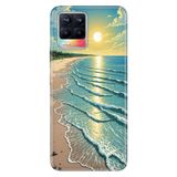 Realme 8 Pro ile Uyumlu Jamaica Temalı Desenli Darbe Emici Silikon Kılıf, Çok Renkli