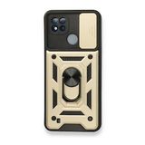 Realme C11 2021 Pars Lens Yüzüklü Silikon Gold Kılıf