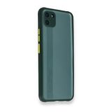 Realme C11 Miami Şeffaf Silikon Koyu Yeşil Kılıf