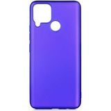 Realme C15 Kılıf Soft ve Pürüzsüz Yüzey Ipeksi Silikon Kapak Hopy - Saks Mavi