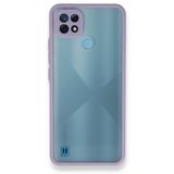 Realme C21 Montreal Silikon Kapak Mor Kılıf