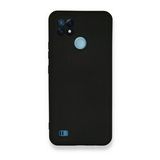 Realme C21 Nano İçi Kadife Silikon Siyah Kılıf