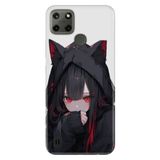 Realme C21Y, C25Y ile Uyumlu Anime Wmn Temalı Desenli Darbe Emici Silikon Kılıf