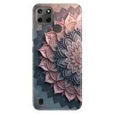 Realme C21Y, C25Y ile Uyumlu Mandala Torin Temalı Desenli Darbe Emici Silikon Kılıf, Çok Renkli
