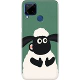 Realme C21Y - C25Y Kılıf Desenli Baskılı Tpu Rubber Kapak Kuzucuk - 001-Renkli