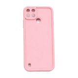 Realme C21y Ve Realme C25y Uyumlu Kamera Çıkıntılı Mat Silikon Telefon Kılıfı Pembe