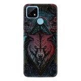 Realme C25S Kılıf Desenli Wolf 1658
