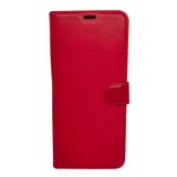 Realme C25Y Cüzdanlı Kapaklı Kılıf Kartlıklı Standlı Kopçalı Kırmızı