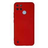 Realme C25Y Kılıf Nano İçi Kadife - Kırmızı