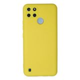 Realme C25Y Kılıf Nano İçi Kadife - Sarı