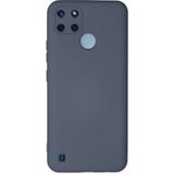 Realme C25Y Kılıf Nano Içi Kadife Silikon - GRI-(5796)