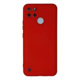 Realme C25Y Kılıf Nano Içi Kadife Silikon - KIRMIZI-(5796)