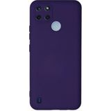 Realme C25Y Kılıf Nano Içi Kadife Silikon - MOR-(5796)