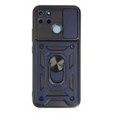 Realme C25y Kılıf Pars Lens Yüzüklü Silikon - Lacivert-(5796)