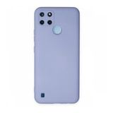 Realme C25Y Nano İçi Kadife Silikon Lila Kılıf