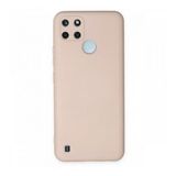 Realme C25Y Nano İçi Kadife Silikon Pudra Kılıf