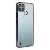 Realme C25y Uyumlu Kılıf Kamera Korumalı Lensli Silikon - Siyah