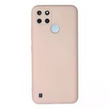 Realme C25y Uyumlu Kılıf Nano İçi Kadife Silikon - Pudra