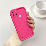 Realme C25Y/C21Y ile Uyumlu Desenli Yüksek Kalite Pembe Silikon Kılıf Kamera Korumalı Düşmeye Dayanıklı Kapak Telefon Kılıfı
