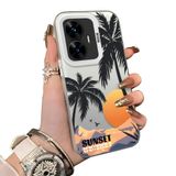Realme C55 ile Uyumlu Kılıfı Akrilik Arka Silikon Kenarlı Darbe Koruyucu Telefon Kılıfı
