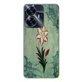 Realme C55 Uyumlu Çiçek Deseni Baskılı Silikon Kılıf