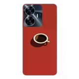 Realme C55 Uyumlu Sade Kahve Kupası Baskılı Silikon Kılıf