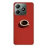 Realme C61 Uyumlu Sade Kahve Kupası Baskılı Silikon Kılıf