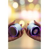 Realme C65 Uyumlu Taşınabilir Mini Bluetooth Hoparlör – 5 Saat Dayanıklı Pil - Gümüş