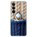 Realme C75 ile Uyumlu Duck Duck Temalı Desenli Darbe Emici Silikon Kılıf, Çok Renkli