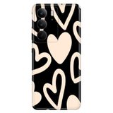 Realme C75 ile Uyumlu Silikon Kılıf, Heart Wall Temalı Desenli, Darbe Emici, Çok Renkli