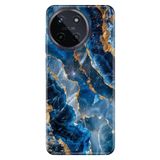 Realme ile Uyumlu Realme 11 4G Zagg Mermer Temalı Darbe Emici Silikon Kılıf, Çok Renkli