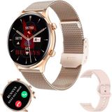 Realme Neo7 Uyumlu Su Geçirmez Akıllı Saat Mini 1.32 Inç Amoled - Gold - 38 mm