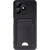 Realme Note 50 4G Kılıf Kelvin Kartvizitli Silikon (Siyah)