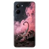 Realme Realme 10 4G ile Uyumlu Akrep Burcu Temalı Desenli Darbe Emici Silikon Kılıf, Çok Renkli