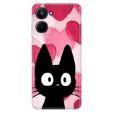 Realme Realme 10 4G ile Uyumlu Kılıf, Cat-Love Temalı Desenli, Darbe Emici Silikon