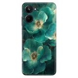 Realme Realme 10 4G ile Uyumlu Kılıf, Flowers Temalı Desenli, Darbe Emici Silikon, Çok Renkli