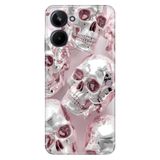 Realme Realme 10 4G ile Uyumlu Kılıf, İskelet Pattern Temalı Desenli, Darbe Emici Silikon