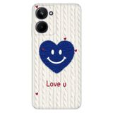 Realme Realme 10 4G ile Uyumlu Kılıf, Love U Temalı Desenli, Darbe Emici Silikon, Çok Renkli