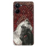 Realme Realme 10 4G ile Uyumlu Kılıf, Ottoman Horse Temalı Desenli, Darbe Emici Silikon
